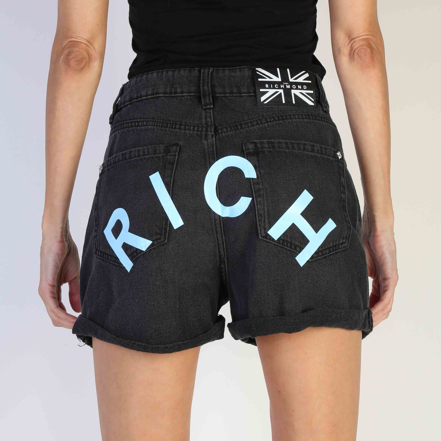 Richmond Bermuda Femme 100% Coton Unies Taille 42