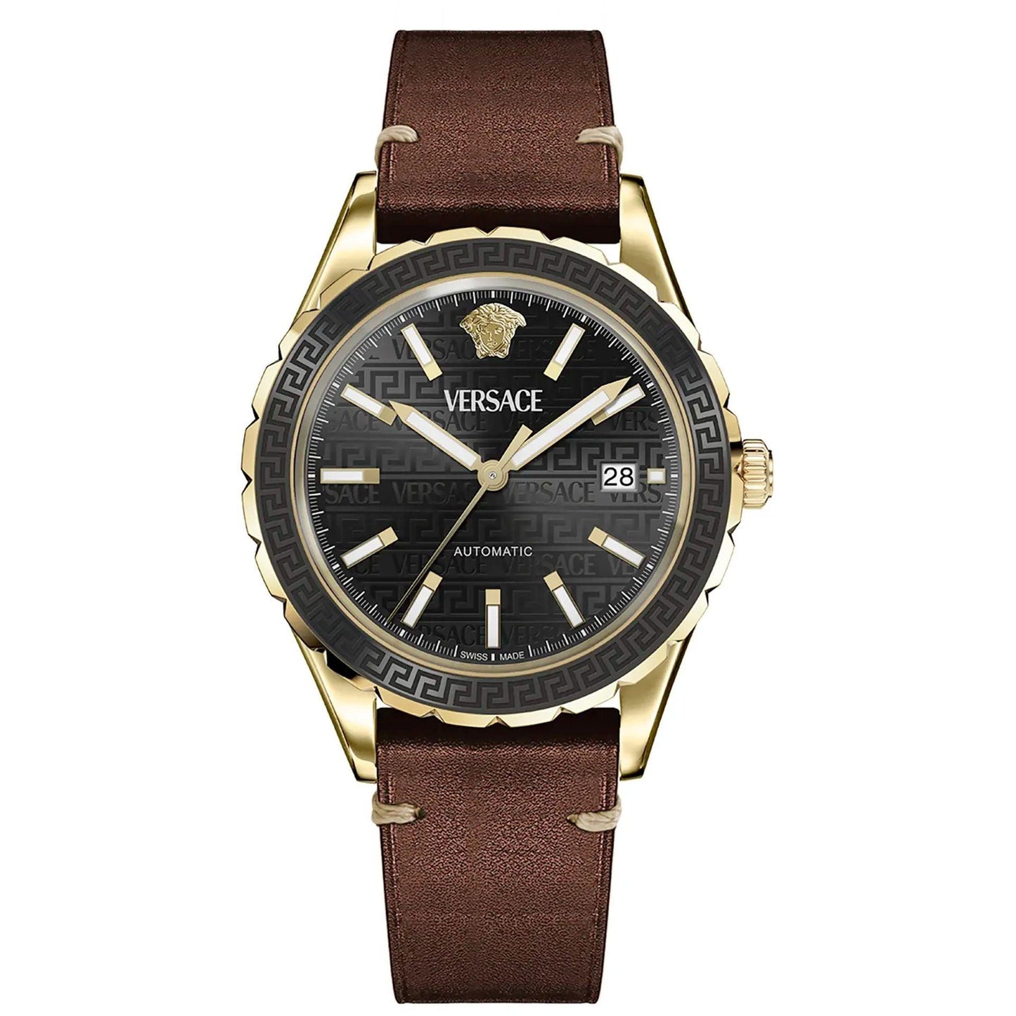 Versace Montres Élégantes Pour Homme En Acier Inoxydable