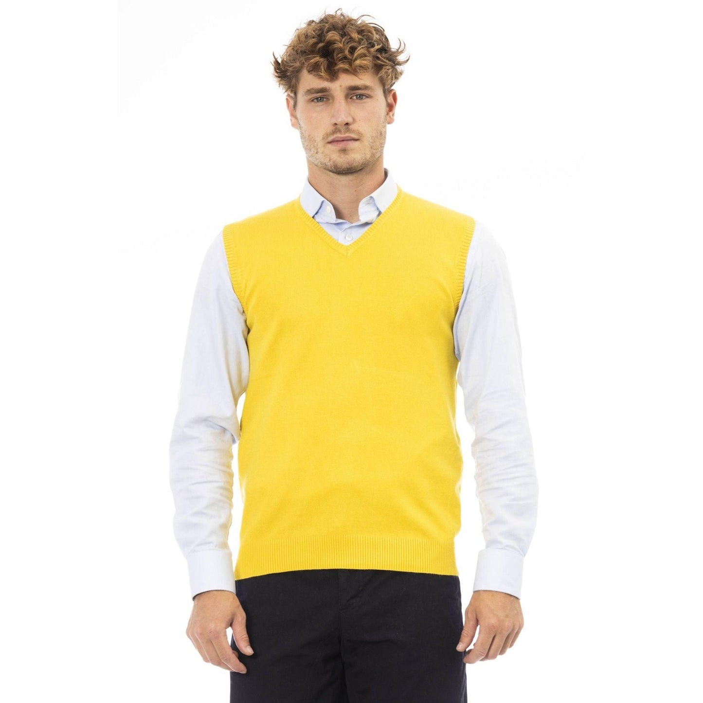 Alpha Studio Gilet Élégant Pour Homme En Viscose Et Nylon - Felix Store 